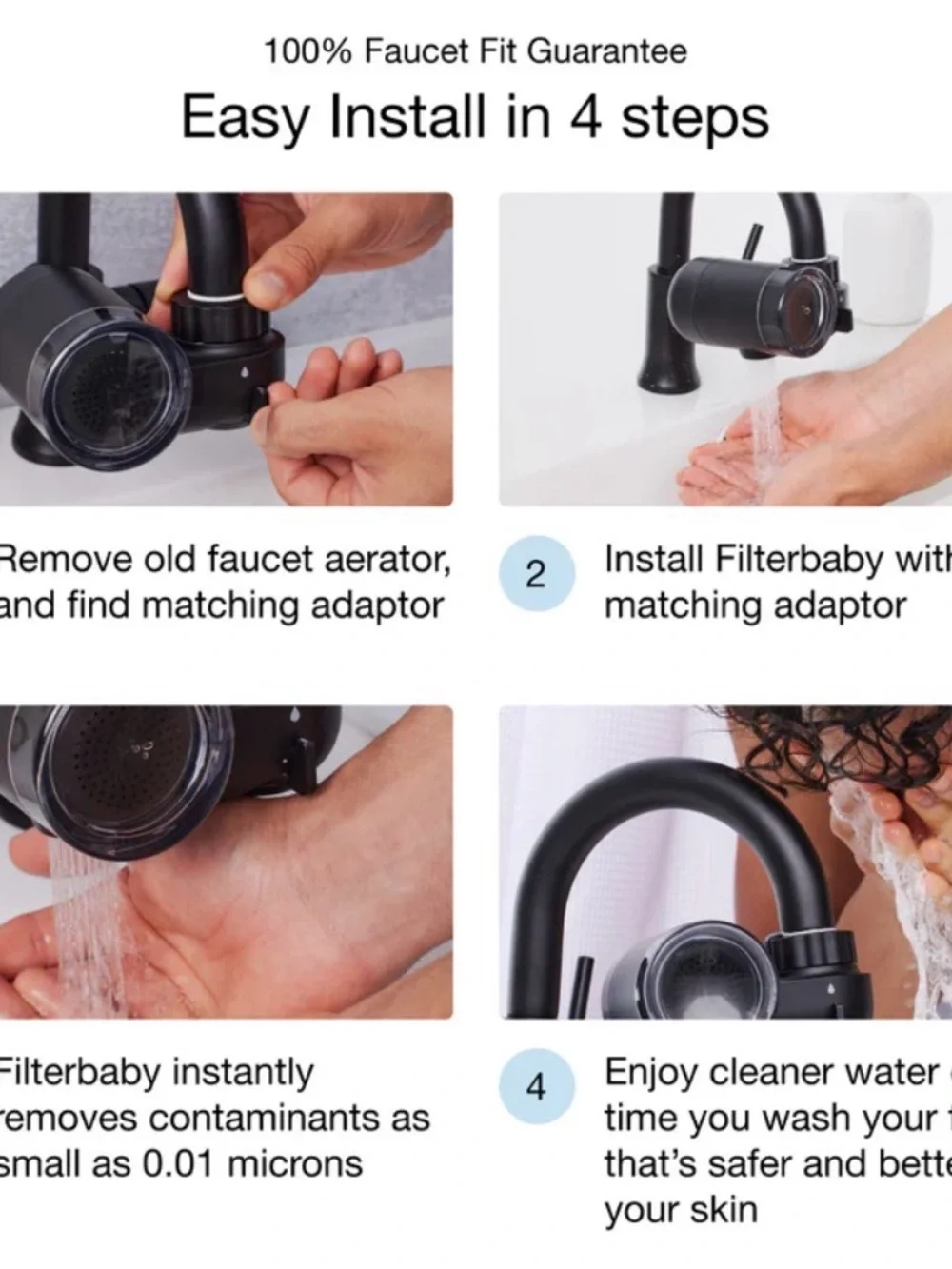 FilterBaby Faucet Filter - New Model